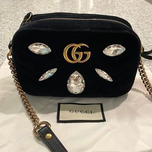 Gucci velvet Matelasse crossbody